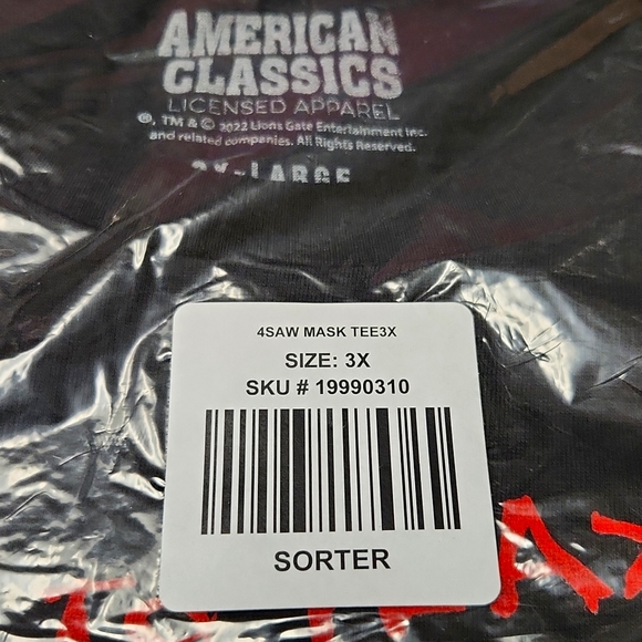 ❤️NWT VINTAGE HOT TOPIC JIGSAW GRAPHIC SAW MOVIE TEE SHIRT - PLUS SIZE HALLOWEEN - Picture 6 of 8